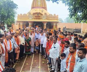 भाजपा की शिव यात्रा का धम्बोला के खाखलेश्वर महादेव मंदिर से हुआ आगाज, तीन चरणों में 63 शिव मंदिरों तक पहुंचेगी यात्रा